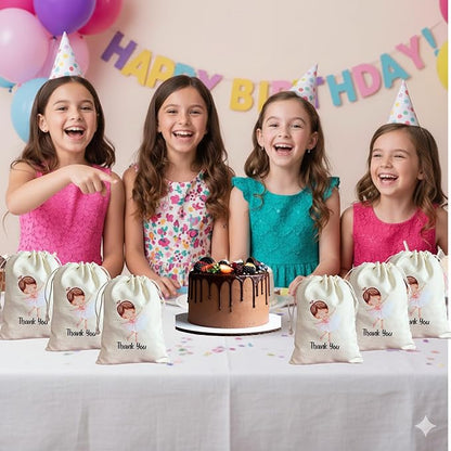 Ballerina Gift Bags - Kids Birthday Party and Sleepover Party