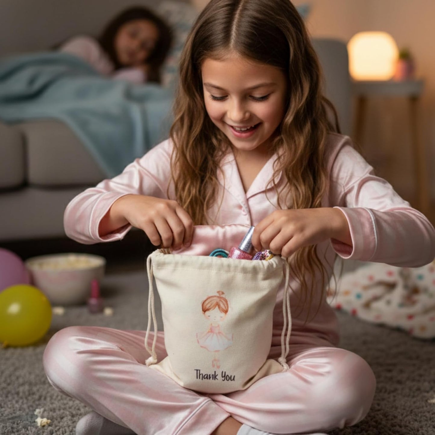 Ballerina Gift Bags - Kids Birthday Party and Sleepover Party